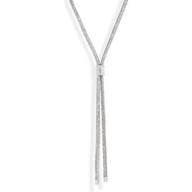 Open Edit Open Edit Pavé Crystal Y-Necklace