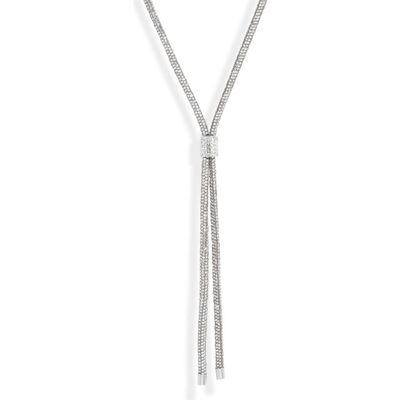 Open Edit Open Edit Pavé Crystal Y-Necklace