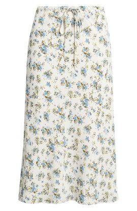 Open Edit Open Edit Print Midi Skirt