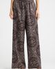 Open Edit Open Edit Print Satin Pull On Wide Leg Pants - 1