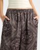 Open Edit Open Edit Print Satin Pull On Wide Leg Pants - 5