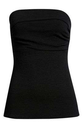 Open Edit Open Edit Puckered Crepe Bandeau Top