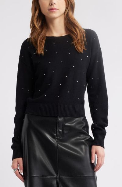 Open Edit Open Edit Rhinestone Sweater