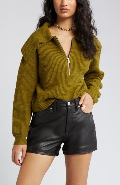 Open Edit Open Edit Rib Half Zip Sweater