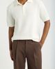 Open Edit Open Edit Ribbed Chenille Polo Sweater - 1