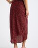Open Edit Open Edit Ruched Side Midi Skirt - 3