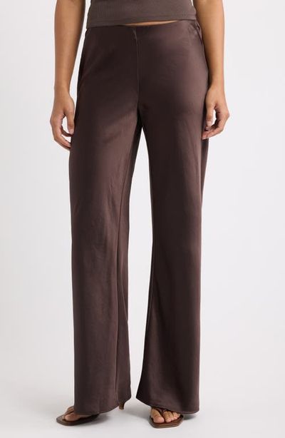 Open Edit Open Edit Satin Bias Low Rise Pants