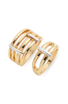 Open Edit Open Edit Set of 2 Caged Rings
