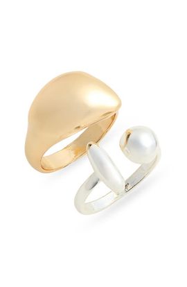 Open Edit Open Edit Set of 2 Polished Orb Rings