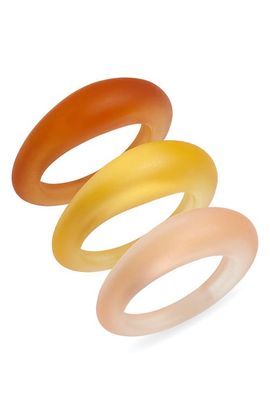 Open Edit Open Edit Set of 3 Ombré Resin Rings