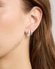 Open Edit Open Edit Set of 3 Square Huggie Hoop Earrings - 4