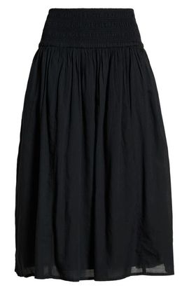 Open Edit Open Edit Smock Waist Midi Skirt