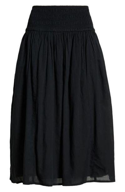Open Edit Open Edit Smock Waist Midi Skirt