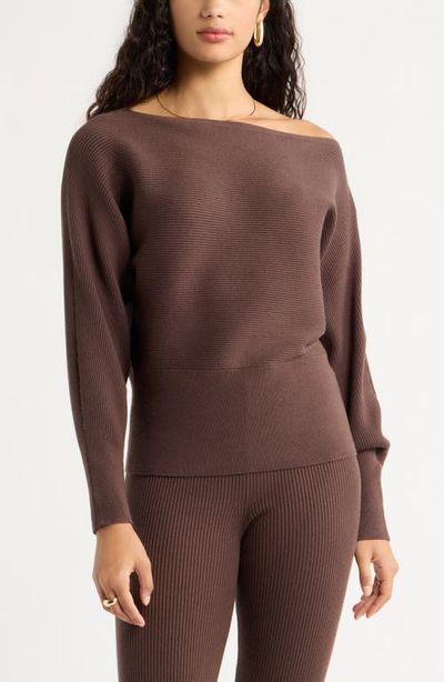 Open Edit Open Edit Softluxe Off the Shoulder Sweater