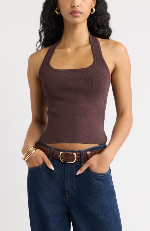 Open Edit Open Edit Sweater Halter Top