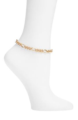 Open Edit Open Edit Textured Curb Chain Anklet