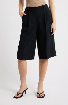 Open Edit Open Edit The Curator Crepe Bermuda Shorts