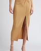 Open Edit Open Edit Twist Front Maxi Skirt - 1