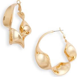 Open Edit Open Edit Twisted Hoop Earrings