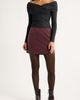 Open Edit Open Edit Velvet Miniskirt - 2