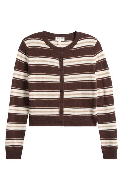 Open Edit Open Edit Wool & Cashmere Blend Cardigan