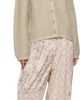 OPEN YY OPEN YY Beige Shaggy Cardigan - 4