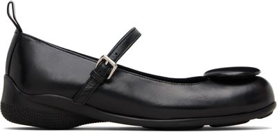 OPEN YY OPEN YY Black Badge Appliqué Flats