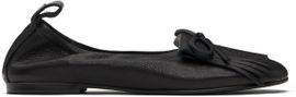 OPEN YY OPEN YY Black Bun Fringe Ballerina Flats