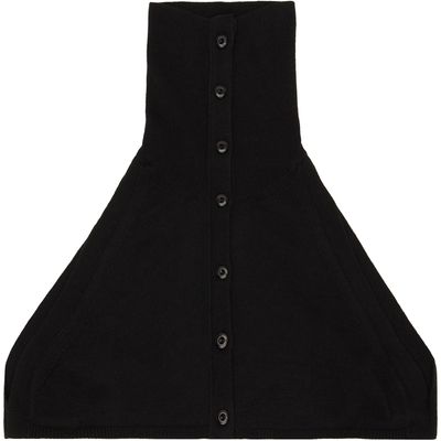OPEN YY OPEN YY Black Button Up Neck Layer Collar