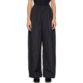 OPEN YY OPEN YY Black Fluid Full Gather Trousers