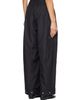 OPEN YY OPEN YY Black Fluid Full Gather Trousers - 3