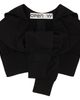 OPEN YY OPEN YY Black Hoodie Sleeve Layer Hood - 1