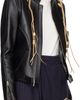 OPEN YY OPEN YY Black Leather Radius Motor Jacket - 2