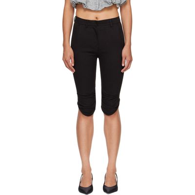 OPEN YY OPEN YY Black Round Cut Capri Shorts