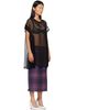 OPEN YY OPEN YY Black Sheer Convertible Minidress - 2