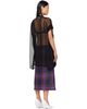 OPEN YY OPEN YY Black Sheer Convertible Minidress - 3
