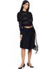 OPEN YY OPEN YY Black Slouchy Puff Panel Cardigan - 4