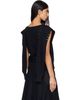 OPEN YY OPEN YY Black Stud Sleeve Layered Cardigan - 3