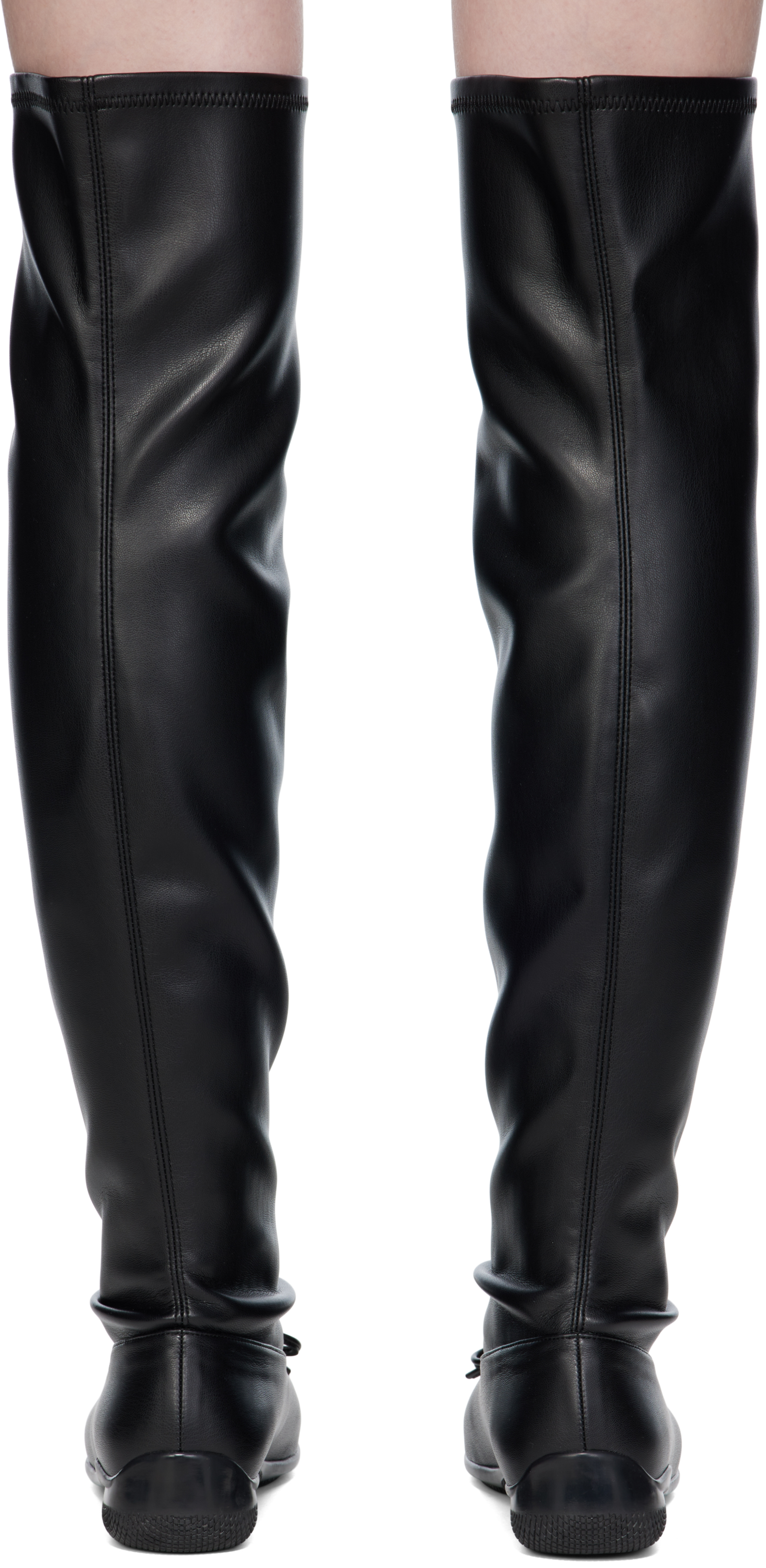 OPEN YY - Black Thigh High Ballet Boots