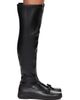 OPEN YY OPEN YY Black Thigh High Ballet Tall Boots - 1