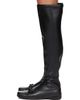 OPEN YY OPEN YY Black Thigh High Ballet Tall Boots - 3