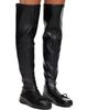 OPEN YY OPEN YY Black Thigh High Ballet Tall Boots - 4