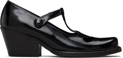 OPEN YY OPEN YY Black Western Cutout Mary Jane Heels