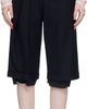 OPEN YY OPEN YY Black Wrap Over Bermuda Shorts - 1