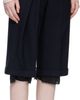 OPEN YY OPEN YY Black Wrap Over Bermuda Shorts - 2