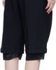 OPEN YY OPEN YY Black Wrap Over Bermuda Shorts - 3