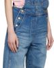 OPEN YY OPEN YY Blue Cargo Pocket Denim Overalls - 2