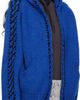 OPEN YY OPEN YY Blue Stitch Zip Up Knit Hoodie - 2