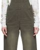 OPEN YY OPEN YY Brown Cargo Pocket Cotton Overalls - 1