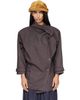 OPEN YY OPEN YY Brown Drop Collar Half Trench Jacket - 1